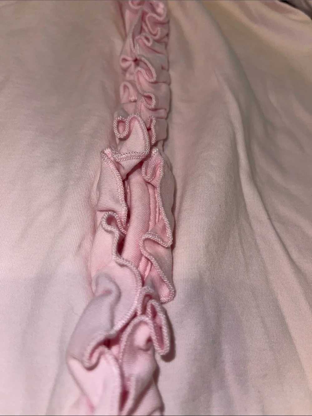 Pink Ruffle-Trim Onesie - Picture 4 of 4